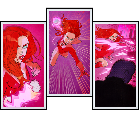 Invincible Presents: Atom Eve - Limited Edition Rossi Art Print Set 1