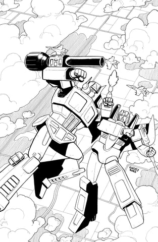 Transformers #20 - Gavin Guidry B&W Full Art Variant