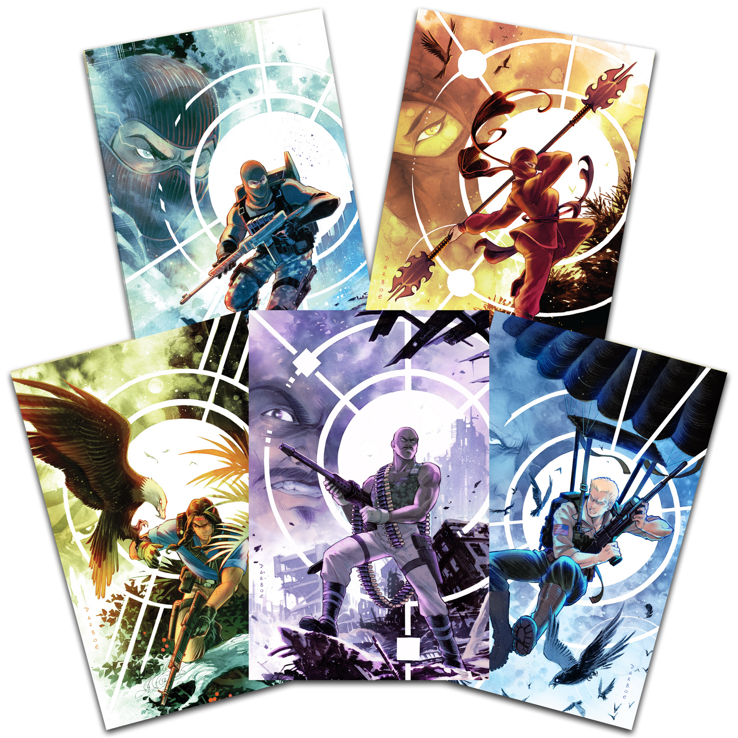 G.I. JOE: A REAL AMERICAN HERO Silent Missions Karen Darboe Full Art Variant Bundle