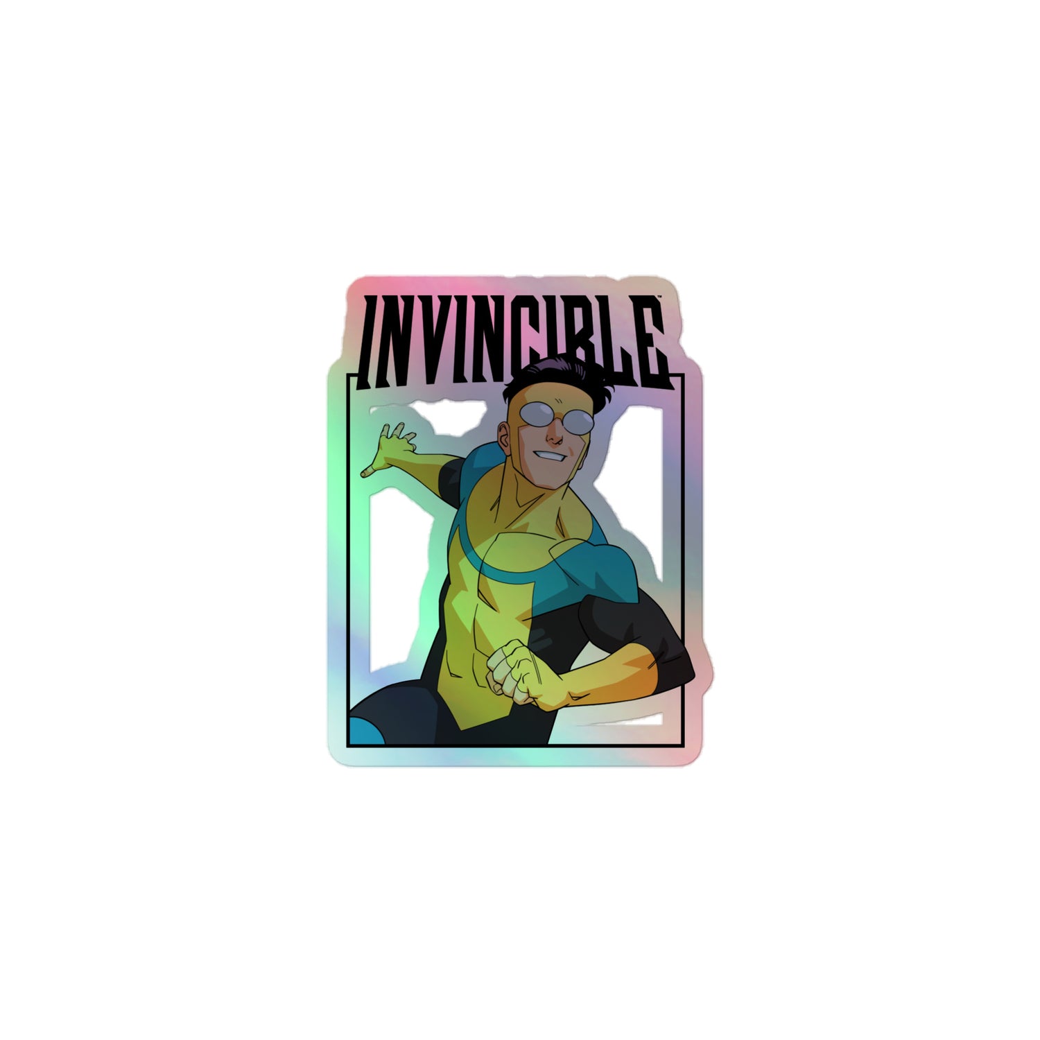 Invincible Character Logo Holographic stickers
