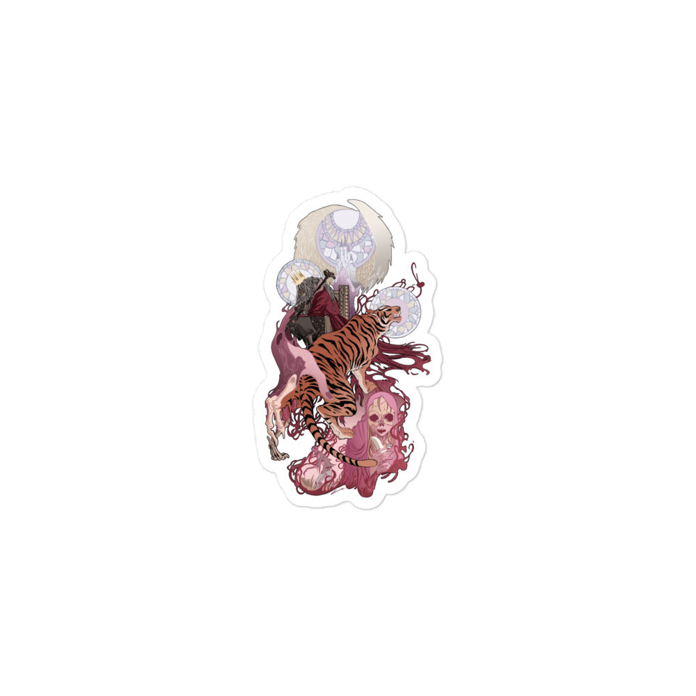 The Walking Dead Ezekiel & Shiva Bubble-free sticker