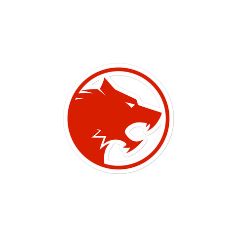 THE ASTOUNDING WOLF-MAN Logo Bubble-free stickers