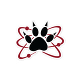 Science Dog Atomic Paw Bubble-free sticker