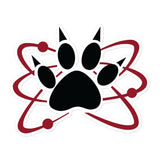 Science Dog Atomic Paw Bubble-free sticker