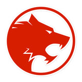 THE ASTOUNDING WOLF-MAN Logo Bubble-free stickers