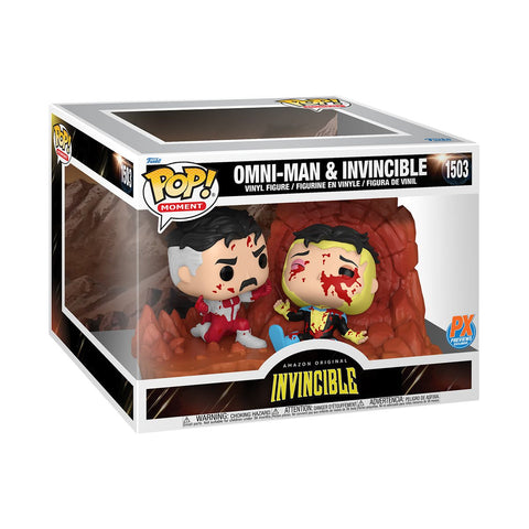 Funko POP! Moments: Invincible Omni-Man and Invincible (Think Mark) Vinyl Figure Set